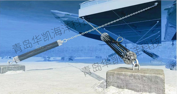 近海浮式光電平臺和浮式碼頭高彈性系泊錨繩